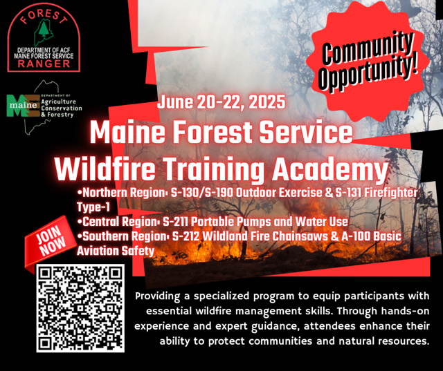 Maine Forest Service Wildfire Training Academy